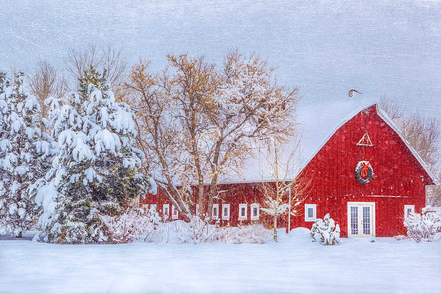 Architecture Photograph - The Christmas Barn by Gigi Embrechts