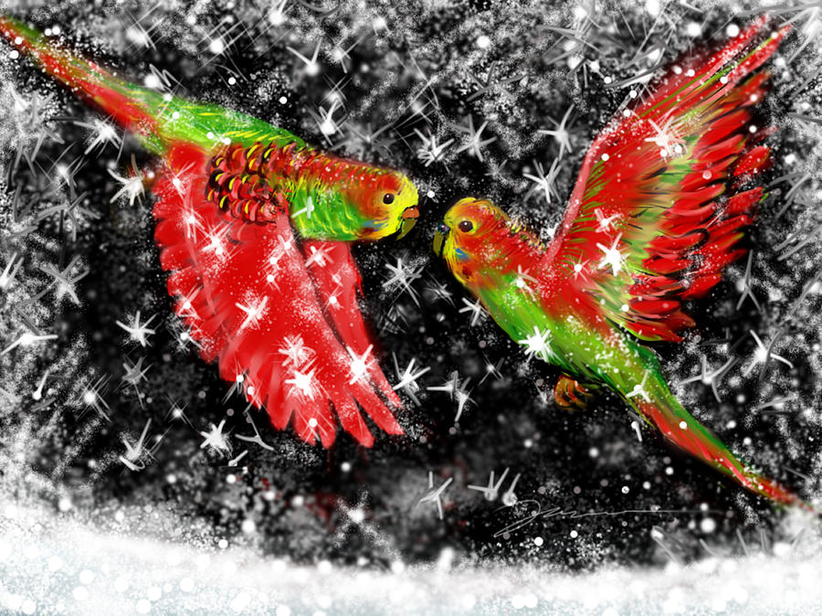 The Christmas Keets Painting by Jean Pacheco Ravinski