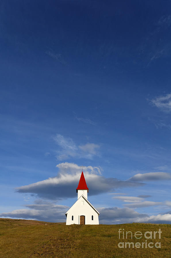 The church at Breidavik in the West Fjords of Iceland Photograph by Robert Preston