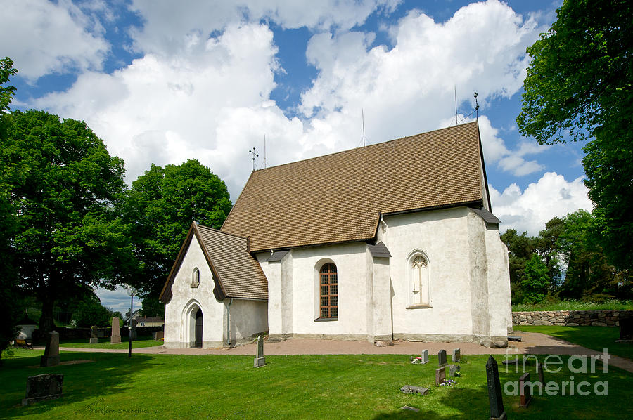 The Church in Vasteraker Photograph by Torbjorn Swenelius
