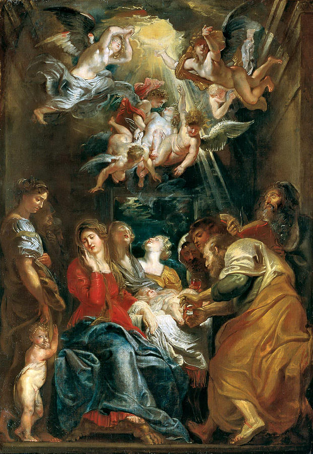 Peter Paul Rubens Painting - The Circumcision of Christ by Peter Paul Rubens