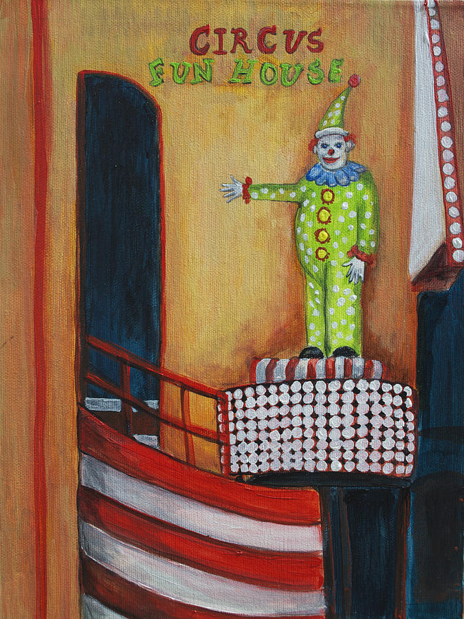 The Circus Fun House Painting by Patricia Arroyo