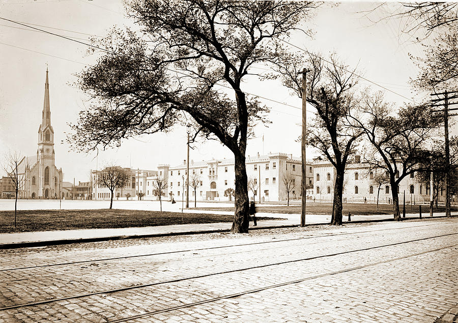 The Citadel, Marion Square, Charleston Drawing by Litz Collection