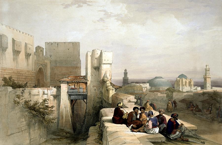 The Citadel of Jerusalem 1841 Photograph by Munir Alawi