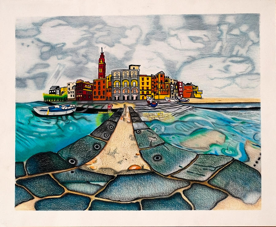 city by the sea art