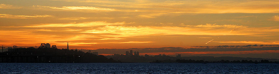 The City From Across The Bay Photograph by Robert Woodward