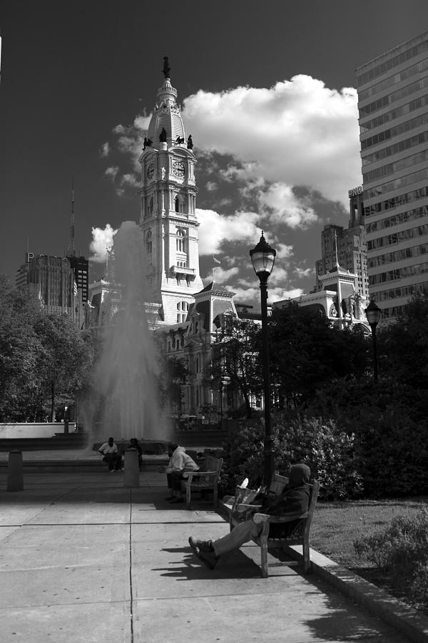 The City Hall of Philadelphia in black and white Photograph by Dorin Adrian Berbier