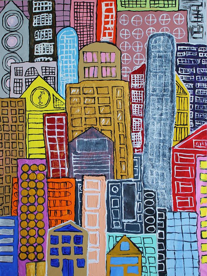 The City Painting by Mark Watson | Fine Art America