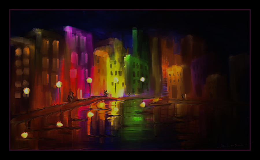 The City Night Painting by Steven Lebron Langston