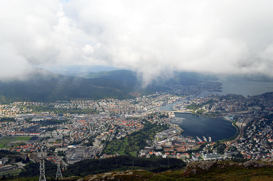 The City of Bergen Photograph by Carol Eliassen