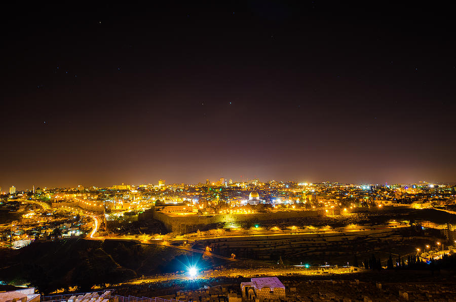 The City of Jerusalem Photograph by David Morefield