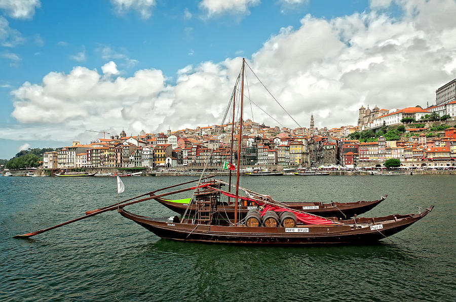 The City of Porto in Portugal and the River Douro Photograph by Mitchell R Grosky