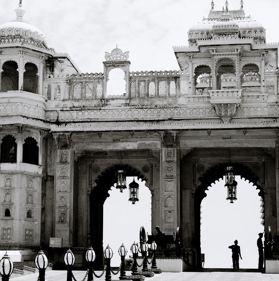 The City Palace Entrance In Udaipur Photograph by Shaun Higson