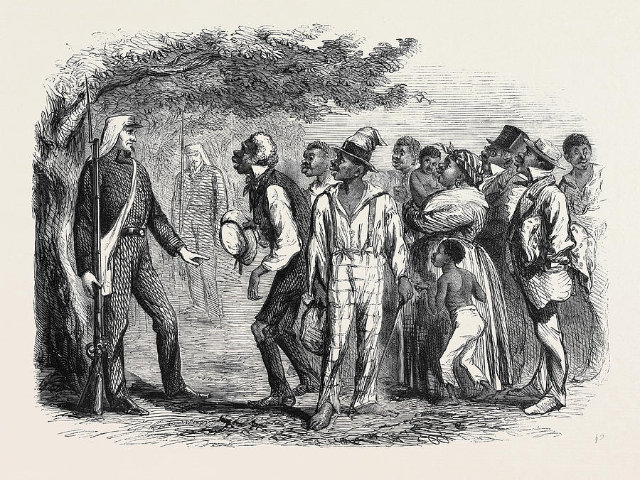 The Civil War In America Contraband Of War July 27 1861 Drawing by ...