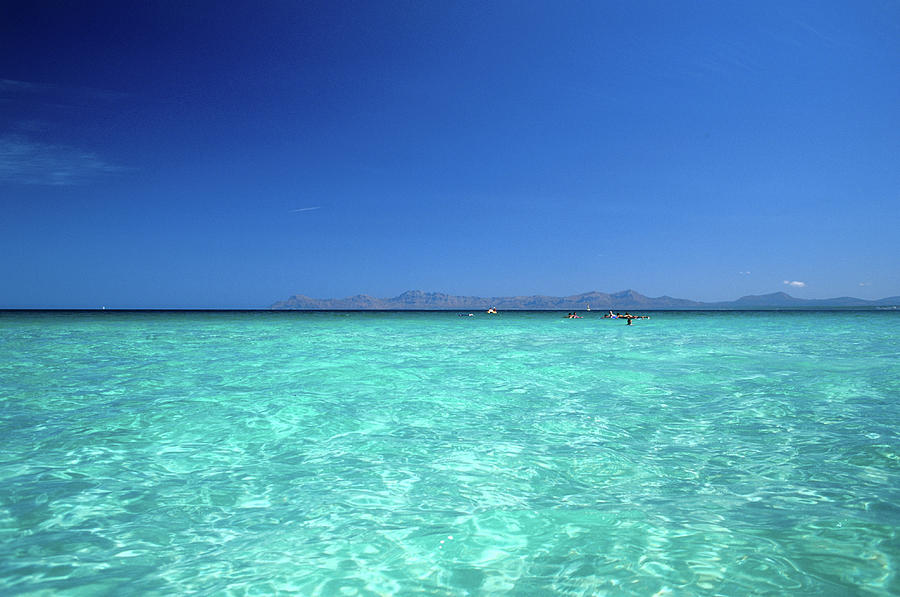 The Clear Blue Waters Of The Bay Off Photograph by David C Tomlinson