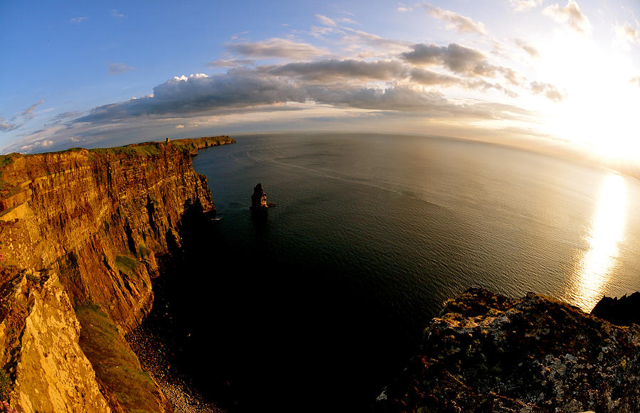Sunset Photograph - The Cliffs by Keith Harkin