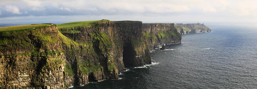 Landscape Photograph - The Cliffs Of Moher Near Doolincounty by Peter Zoeller