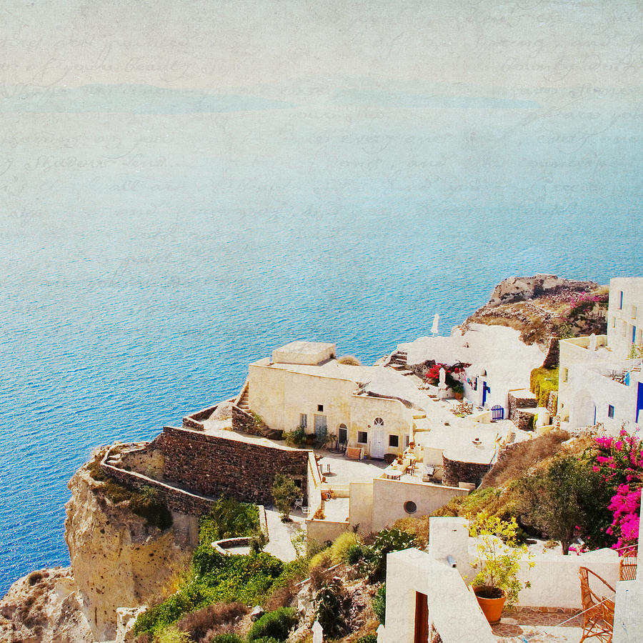The Cliffside - Santorini Photograph