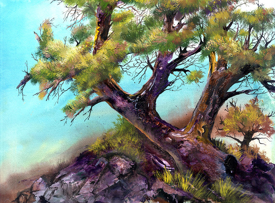 Tree Painting - The Climbing Tree by Sherry Shipley