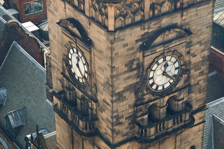 The Clock Tower of the Sheffield Town Hall. Photograph by Rob Huntley
