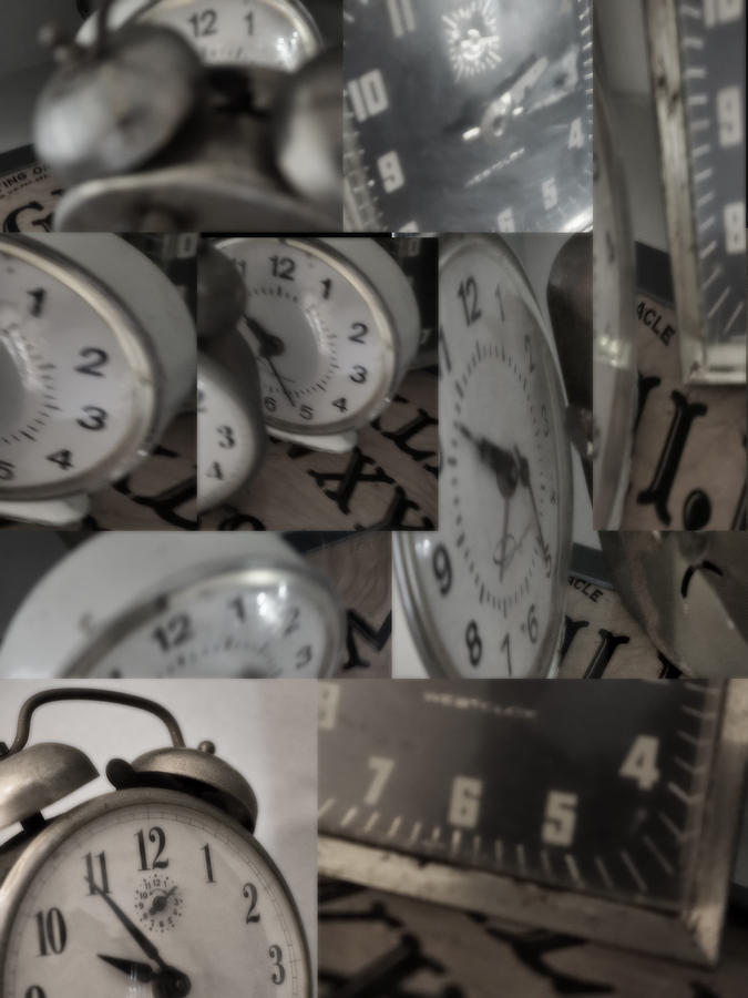 The Clocks 1 Digital Art by Cathy Anderson