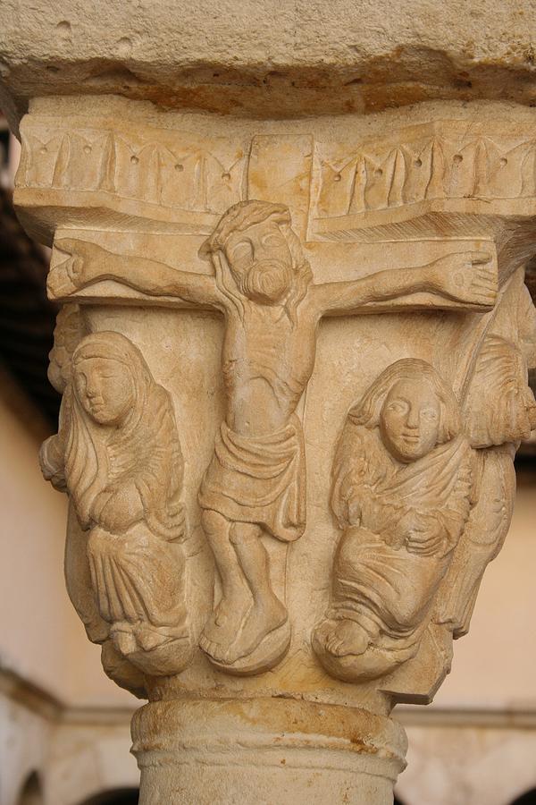 The Cloister Capital Photograph by Allan Morrison