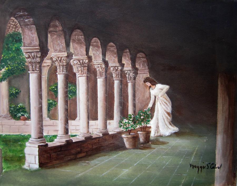 Cloisters Painting - The Cloisters by Maggie  Cabral