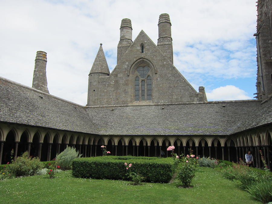 The Cloisters of Mont St Michel Abbey Photograph by Pema Hou
