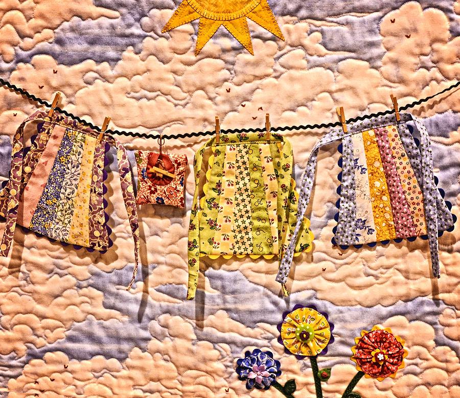 Flower Photograph - The Clothes Line by Image Takers Photography LLC - Carol Haddon