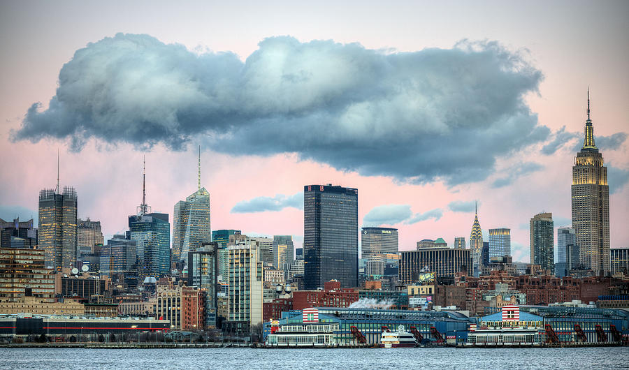 New York City Skyline Photograph - The Cloud by JC Findley