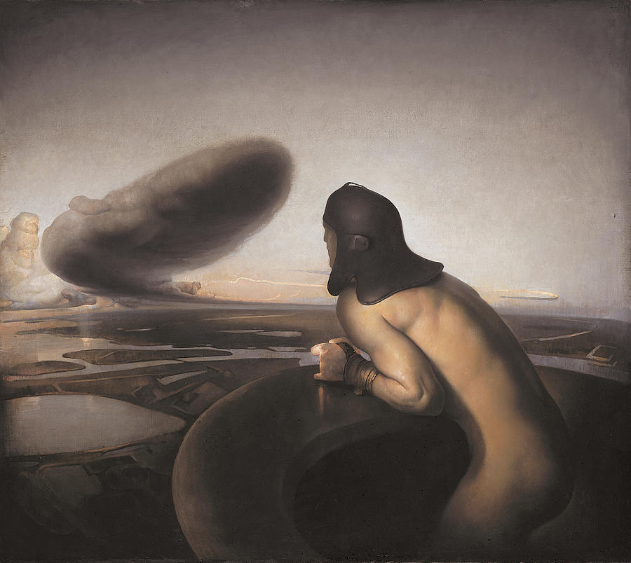 Rembrandt Painting - The cloud by Odd Nerdrum