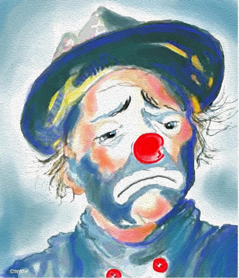 The Clown Digital Art by Mary Armstrong