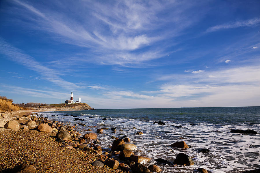 The Coastline At Montauk Point In Long Photograph by Alex Potemkin