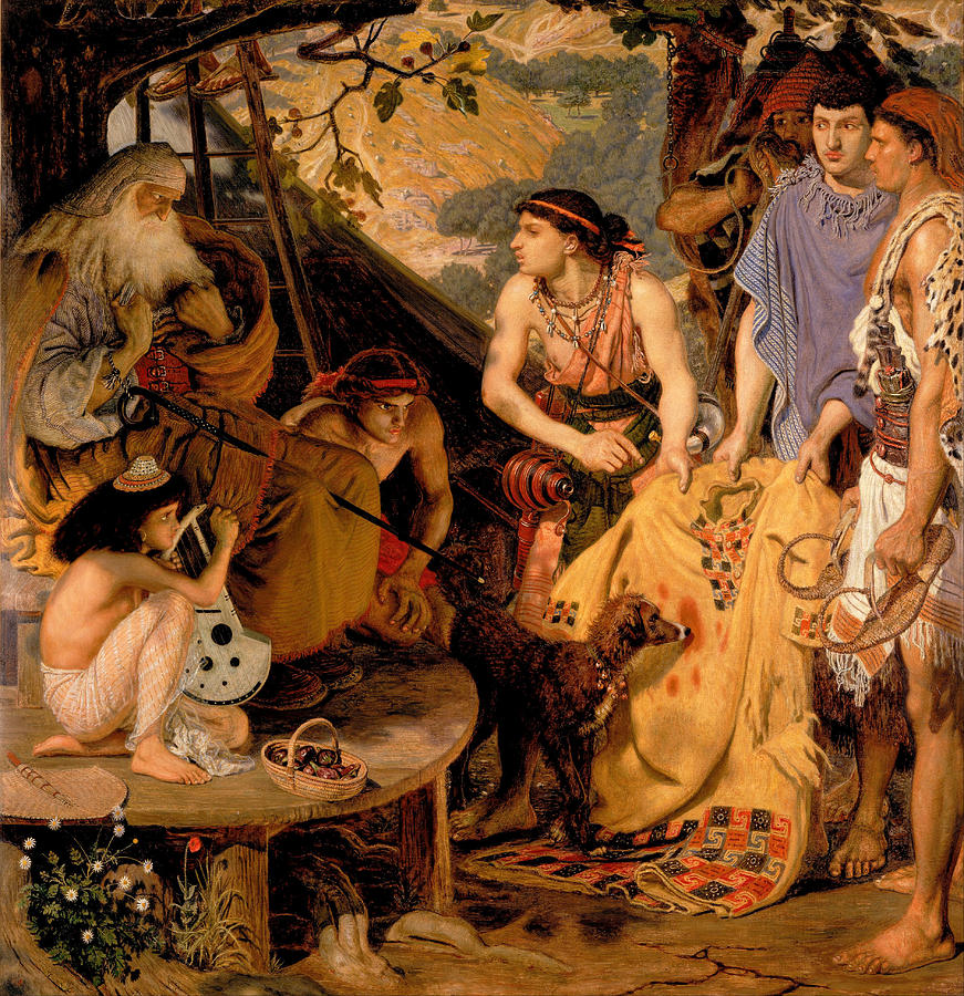 The Coat Of Many Colours Painting By Ford Madox Brown Fine Art America