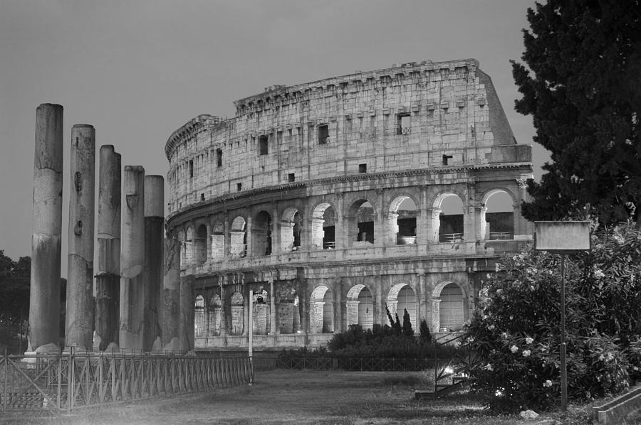 The Coliseum in Black and White Photograph by Jeremy Voisey