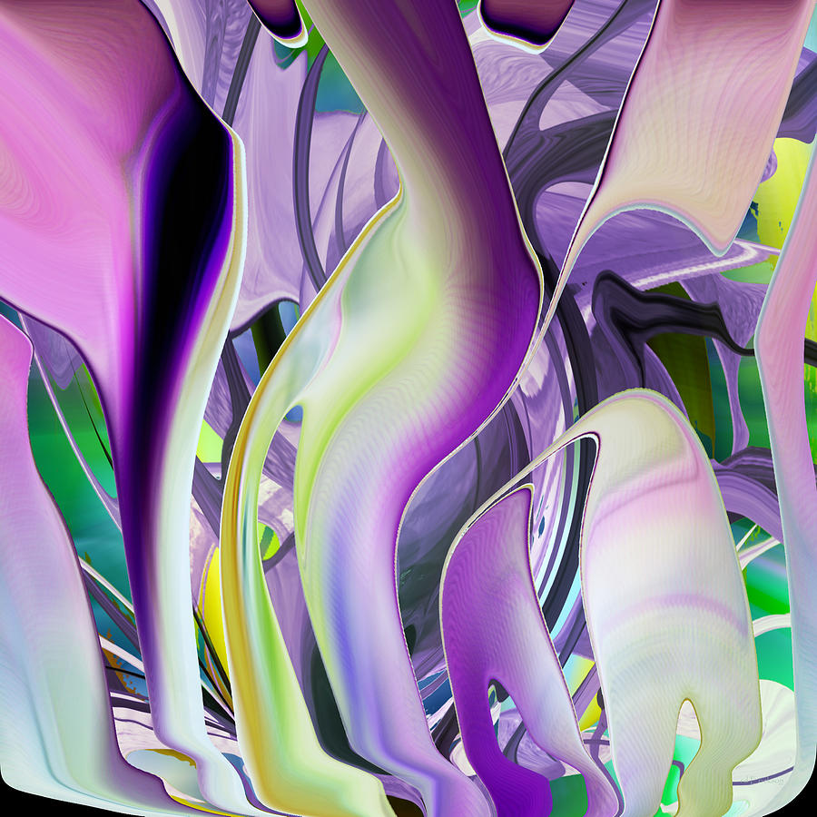 The Color of Iris - digital abstract art by rd Erickson The Color of Iris - digital abstract art by rd Erickson