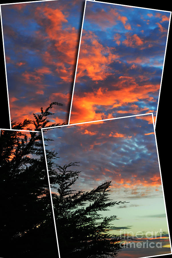 The Colorful Sky over Pacifica CA Altered Version Photograph by Jim Fitzpatrick