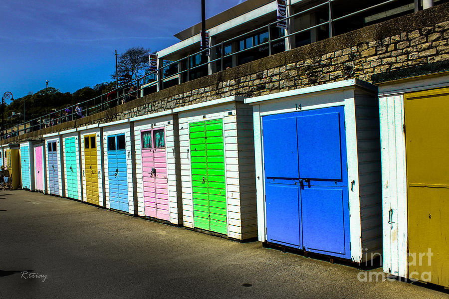 The Cabanas of Lyme Regis Beach Photograph by Rene Triay FineArt Photos