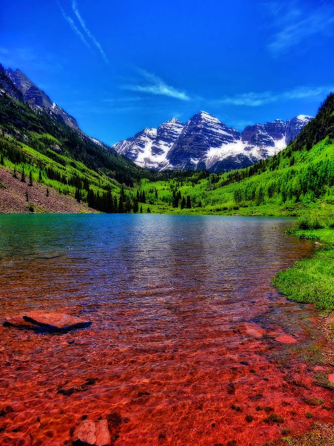 The Colors Of Maroon Bells In Summer Photograph by Dan Sproul