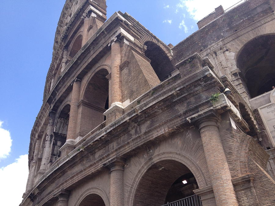 The Colosseum Closeup Photograph by Anthony Salvucci