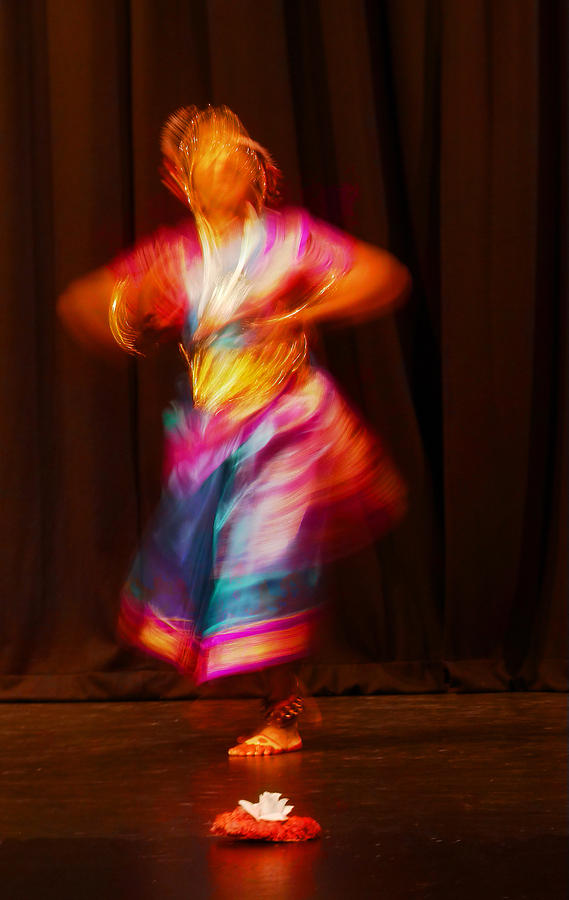 The Colours of Indian dance Photograph by Steve Taylor