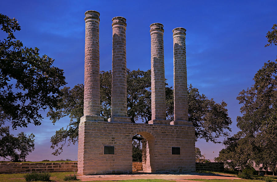 The Columns of Old Baylor at Independence -- 2 Photograph by Stephen Stookey