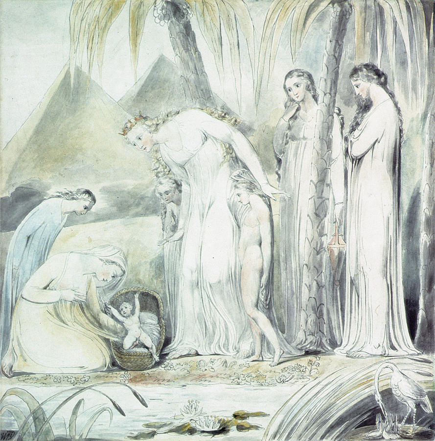 William Blake Painting - The Compassion Of Pharaohs Daughter Or The Finding Of Moses by William Blake