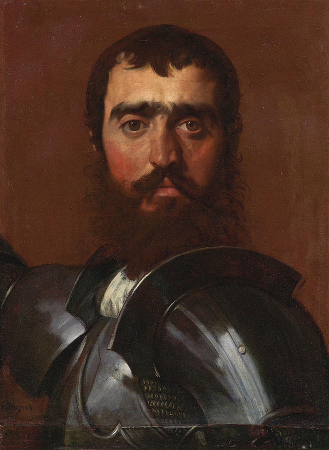 The Condottiere Painting by Jean-Auguste-Dominique Ingres