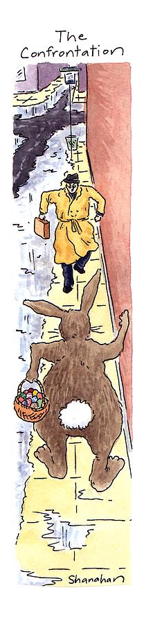 The Confrontation Drawing by Danny Shanahan The Confrontation Drawing by Danny Shanahan