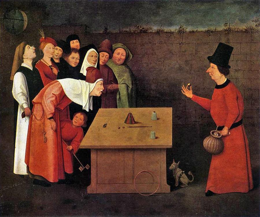 The Conjurer Painting by Hieronymus Bosch