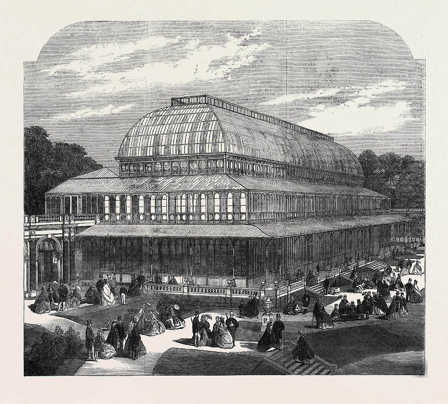 Garden Drawing - The Conservatory In The Royal Horticultural Societys by English School
