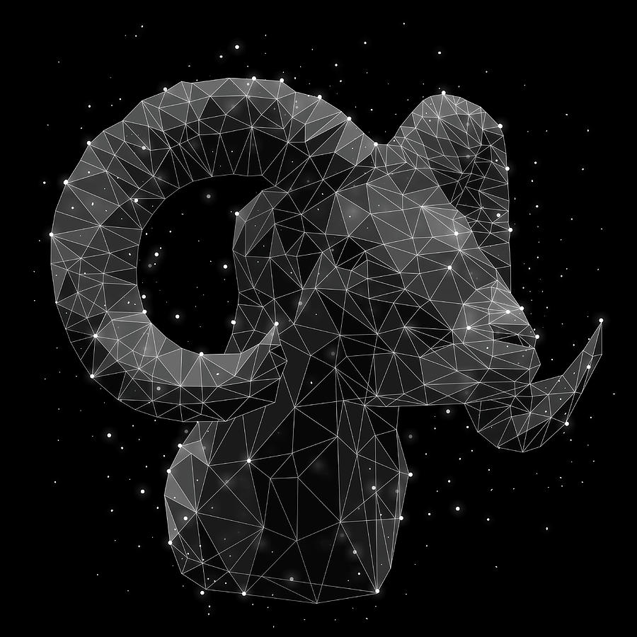 The Constellation Of Aries Digital Art by Malte Mueller