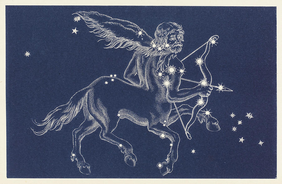 The Constellation Sagittarius Date Drawing by Mary Evans Picture