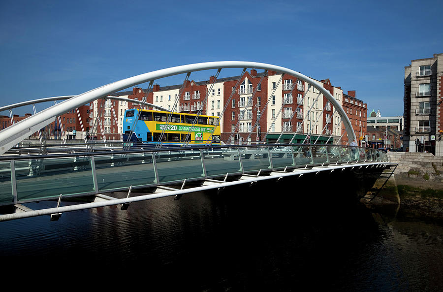 Bridge Photograph - The Contemporary James Joyce Bridge - by Panoramic Images